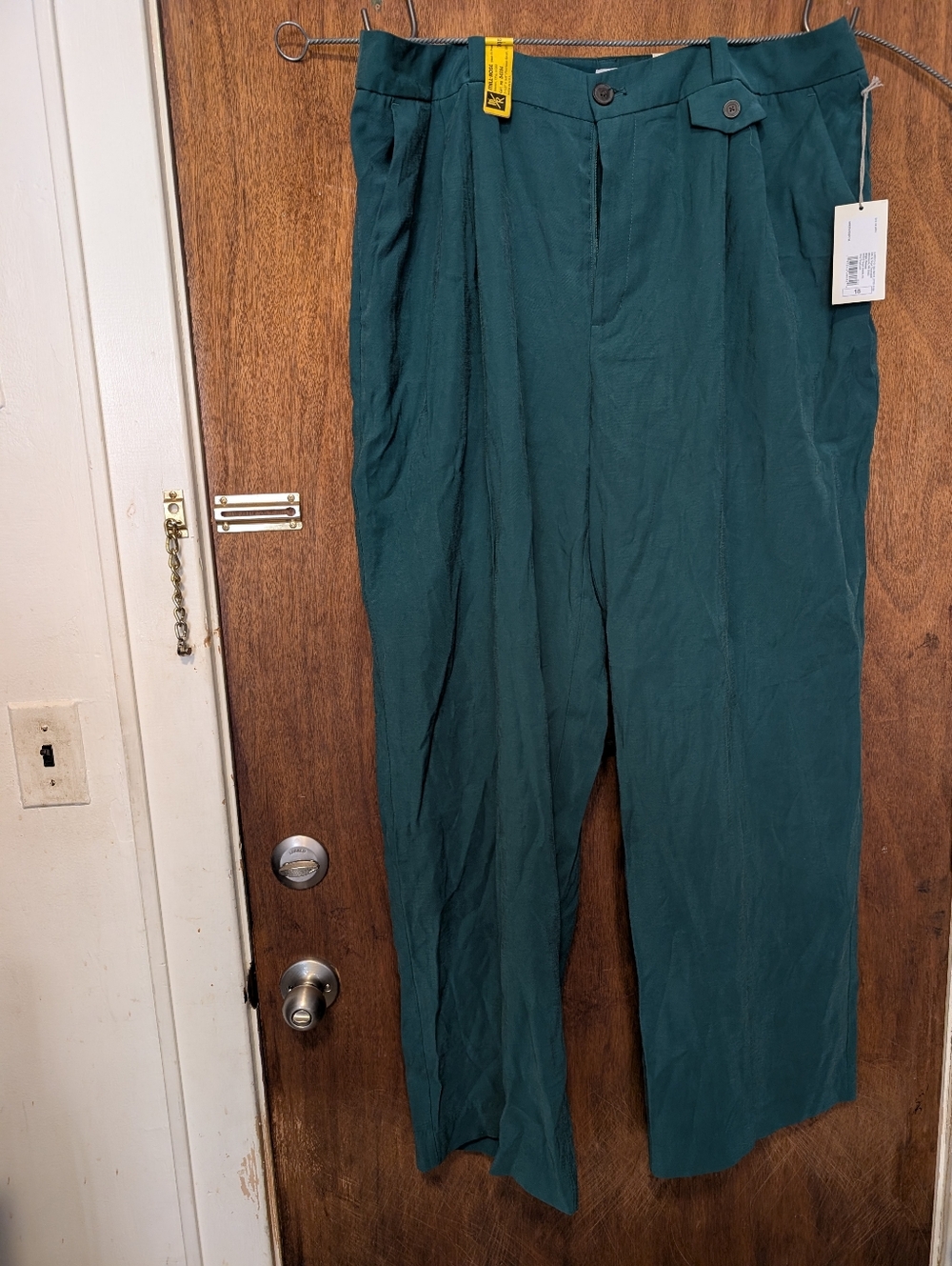 A New Day Wide Leg High Waist Pants Teal Green Never Worn Size 18